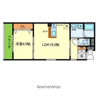 ベリーハイム今津【2階】の間取り