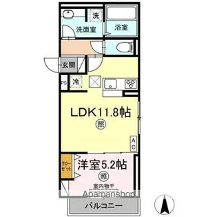 パーク倉敷【1階】の間取り