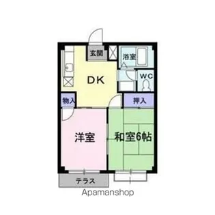 サンハイツ柄山【2階】の間取り