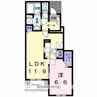 メゾン・ラフィネ【1階】の間取り