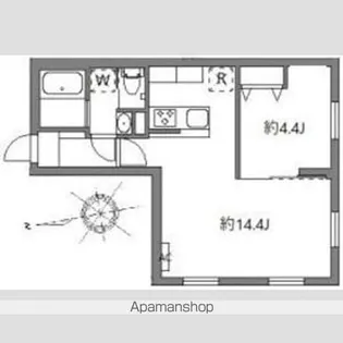 東京都中野区中央1丁目【マンション】の間取り