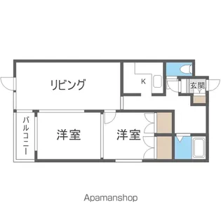 カールトンハウス【3階】の間取り
