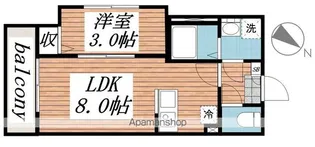 カーサリッツ八千代台【2階】の間取り