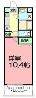 ヴィラ ペンディーオ【203号室】の間取り