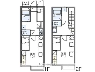 レオパレス花【2階】の間取り