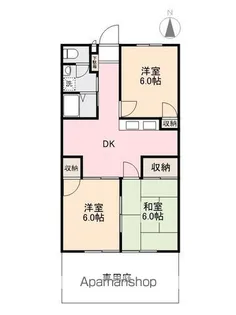 フォブール松縄【1階】の間取り