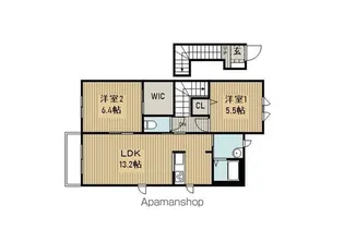 ネージュ・K【201号室】の間取り