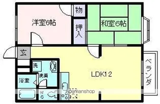 サニーコート(2LDK)【2階】の間取り
