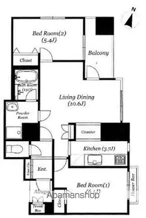 グローリオ桜木町音楽通り【8階】の間取り