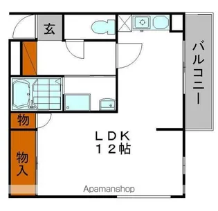 パークサイド姫路【406号室】の間取り