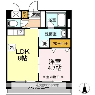 ミゥ・フォリア【3階】の間取り