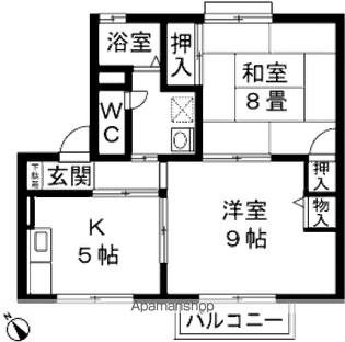 グレイスコートB【103号室】の間取り