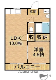 ニューバレイ【B103号室】の間取り