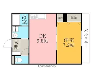 メゾン植野【106号室号室】の間取り