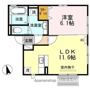アリーヴィオ鉄砲町【2階】の間取り