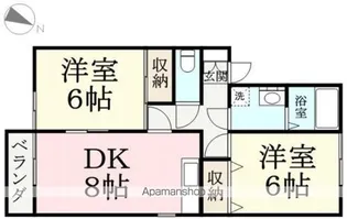 ハイム.LA【102号室】の間取り