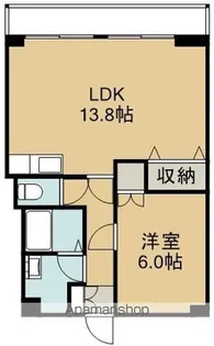 ロイヤルシティ参番館 若松町【203号室】の間取り