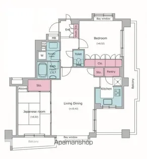 レジディア葛西【2階】の間取り