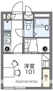 レオパレスワールド寒風台【1階】の間取り