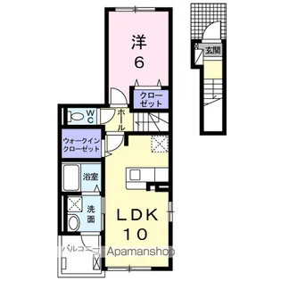 オークフォレスト明和Ⅱ【2階】の間取り