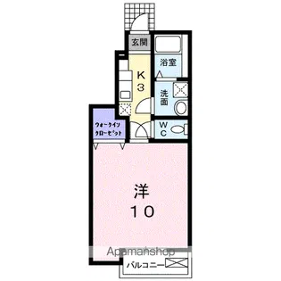 プラシード【1階】の間取り