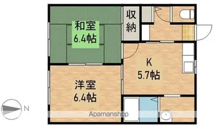 城の里A【2階】の間取り