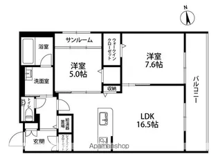 ジョルナーレ泉が丘【302号室】の間取り