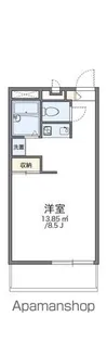 レオパレスネッスル小松【2階】の間取り