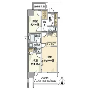 オープンレジデンシア泉【701号室】の間取り