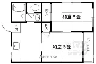 ハイツシゲハラ【201号室】の間取り