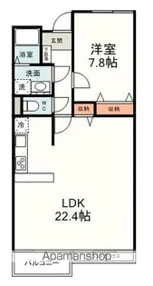 ガーデンハウス雅C【302号室】の間取り