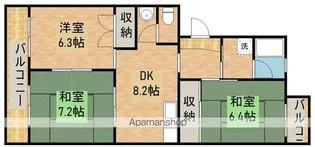 キャッスルSS【2階】の間取り