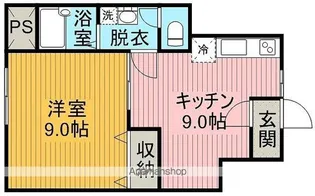 三本杉ハイツ【5号室】の間取り