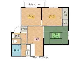 HEIGHTFUKUHARA【1階】の間取り