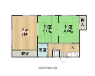 細田アパート【201号室】の間取り