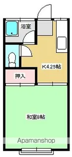 第二美と利荘【9号室】の間取り