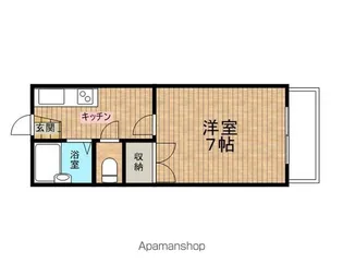 イーストコーポ【202号室】の間取り
