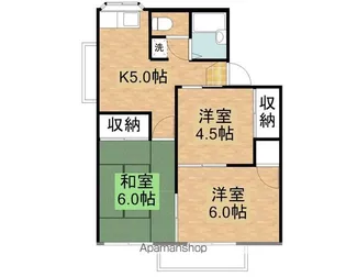 喜タヤB【202号室】の間取り