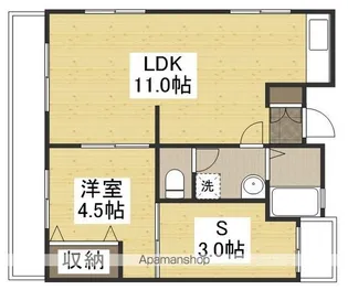 メゾン相生【203号室】の間取り