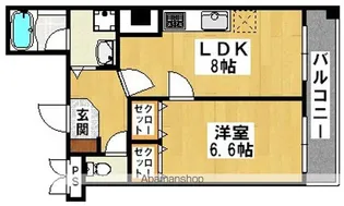 ラ・フォンテ【6階】の間取り