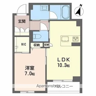 シャーメゾン ヴェルジェ【1階】の間取り