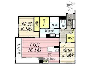 シャーメゾン胡蝶【1階】の間取り