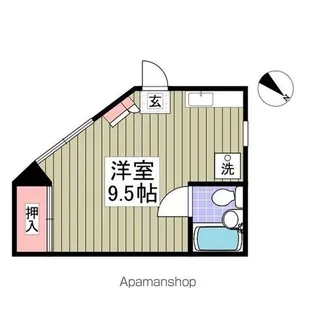 コーポ高森【201号室】の間取り