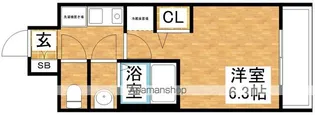 エステムコート新大阪XⅡオルティ【7階】の間取り