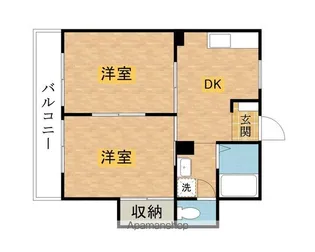 カーサ八王子【102号室】の間取り