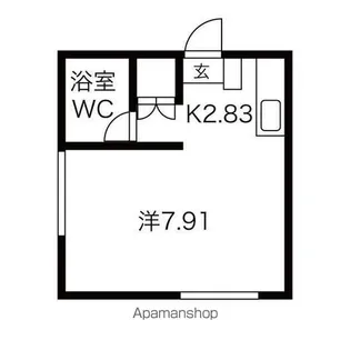 トミセンシャ【101号室】の間取り