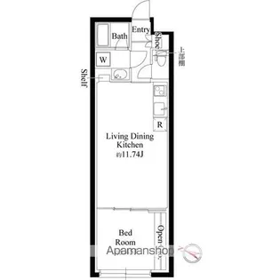 グランパセオ代々木上原【3階】の間取り