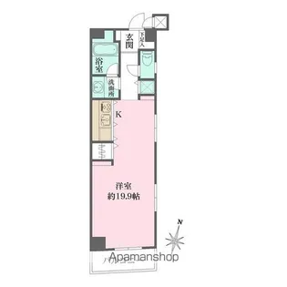 グレンパーク神楽坂【5階】の間取り