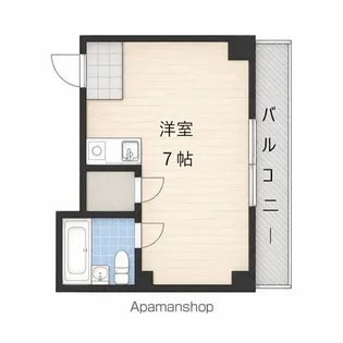 ビックバーンズマンション桜園【2階】の間取り