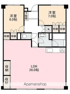 香川県高松市香西南町【マンション】の間取り